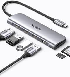 UGREEN USB Type C Hub 6 in 1 Dongle to HDMI 4K 2 USB 3.0