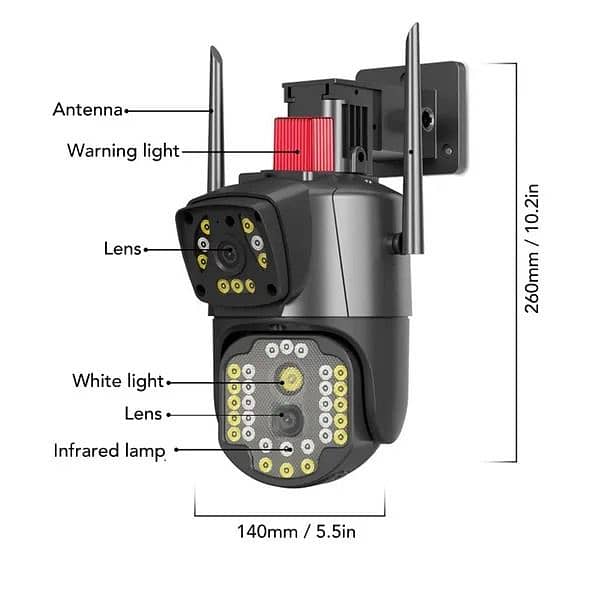 WiFi security Camera with Dual lens 1