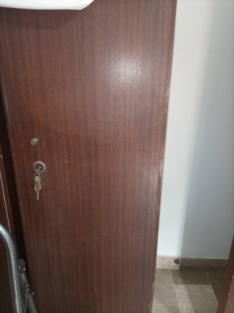 cabinet 3 door - lasani wOOd brown color - Excellent Condition 0