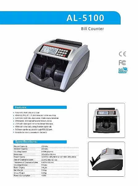cash counting machine mix cash currency Note counting with fake detect 10