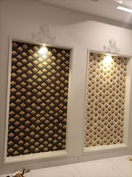 Wall picture,wallpaper,3D design,ceiling design,roller blinds,glass sh 4