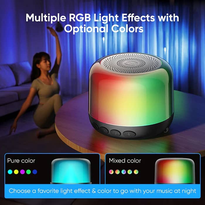 JR-ML03 Transparent RGB Wireless Speaker 8