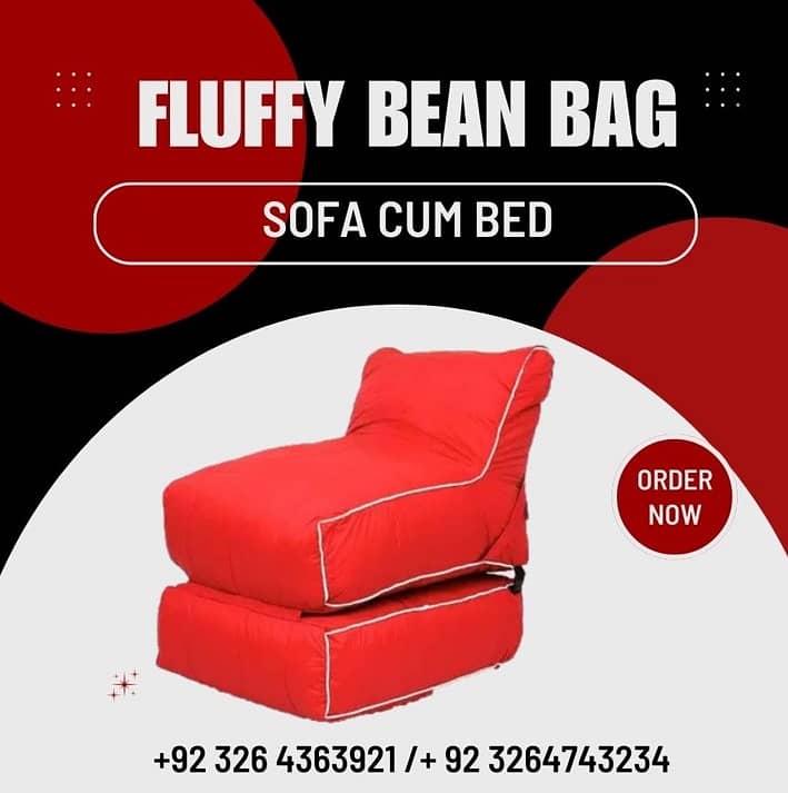 bean bag sofa cum bed/ bean bag sofa / bean bag sofa for adults 5