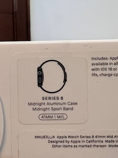 Apple Watch Series 8 Box Opened 41mm 10/10 2