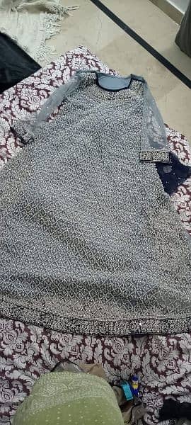 Grey Maxi full Net for bridal urgnt sale 1