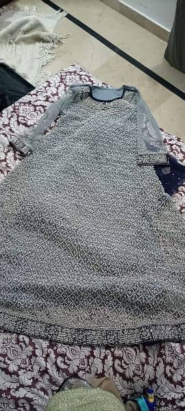 Grey Maxi full Net for bridal urgnt sale 2