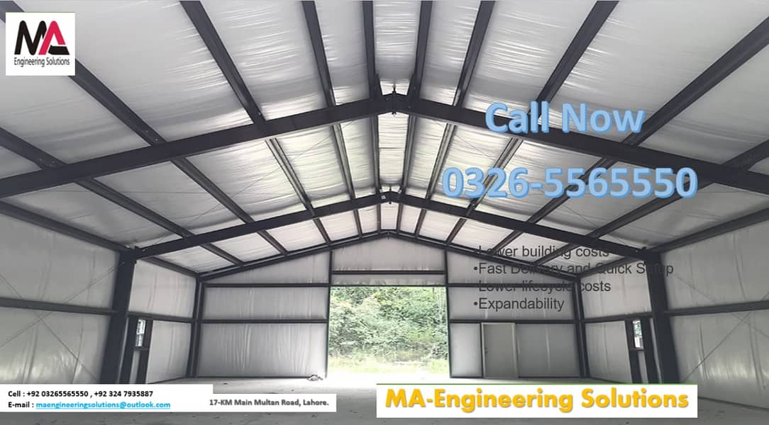 Dairy Farm sheds prefabricated buildings and steel structure 8