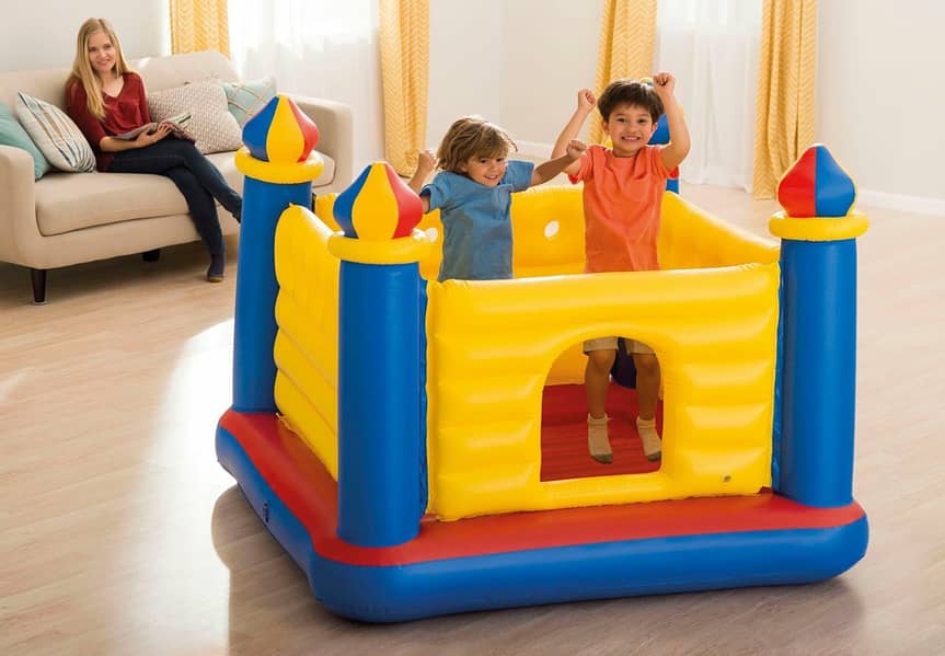 INTEX Jump-O-Lene ™ Castle Bouncer ( 69" X 69" X 53" ) 03020062817 0