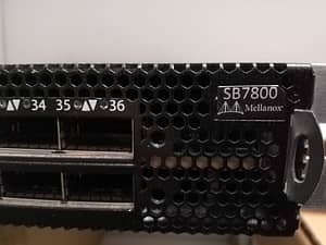 NVIDIA InfiniBand Switches   SB7800 A 1U form factor InfiniBand switch 1