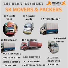 Movers & Packers Home shifting Goods Transport Mazda, shahzor for Rent