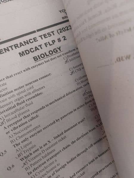 MDCAT TEST SERIES PRACTICE BOOK 2
