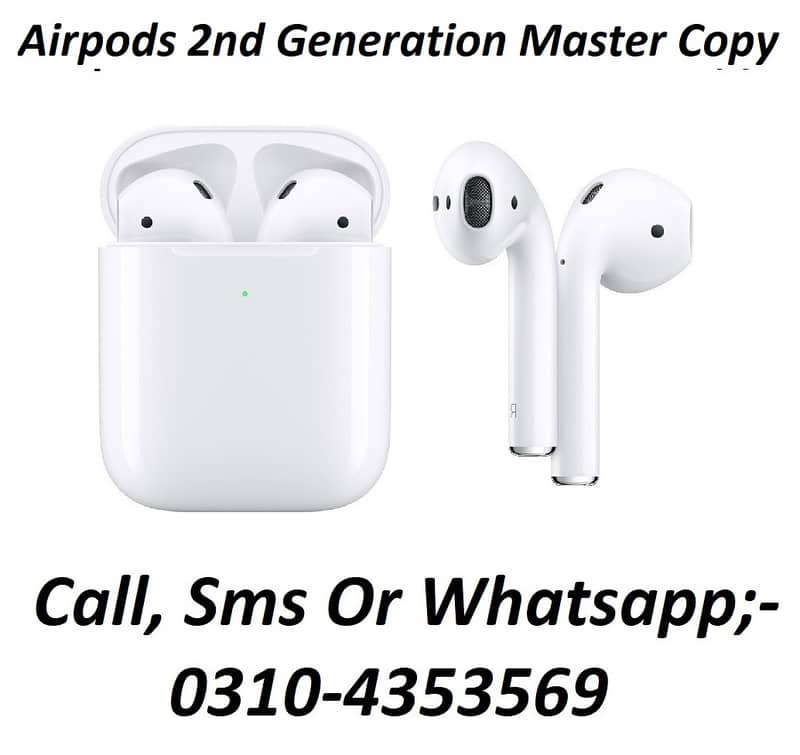 Airpods 2 / 3 / Pro / Pro2 2nd Generation ANC Air pods White Black Gen 2