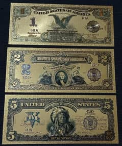 24k Gold Plated Bank notes