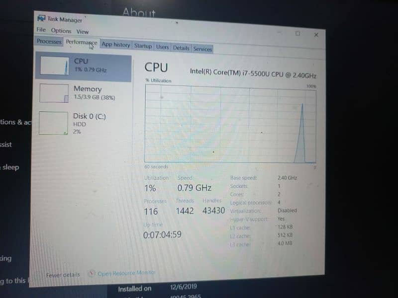 LENOVO CORE I7 FHD 1080P 5TH GEN 15.6 ALL OKK 5
