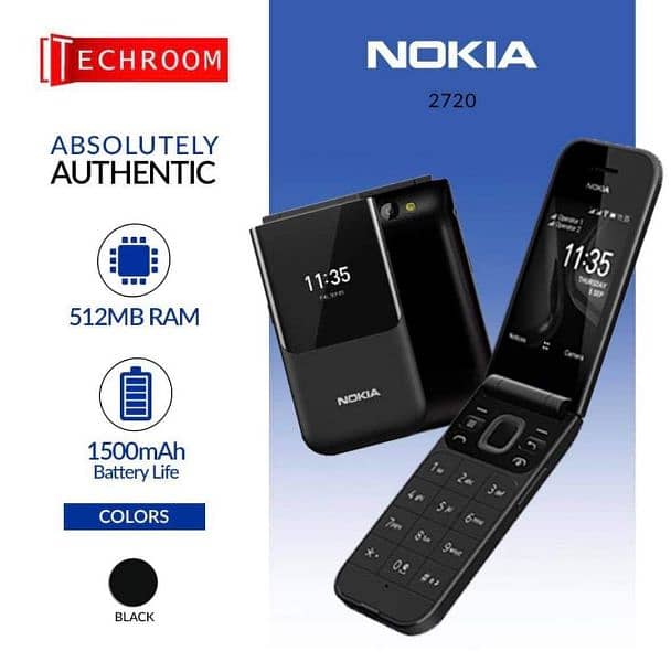 NOKIA 2720 FLIP 4G KAI-OS WIFI 0