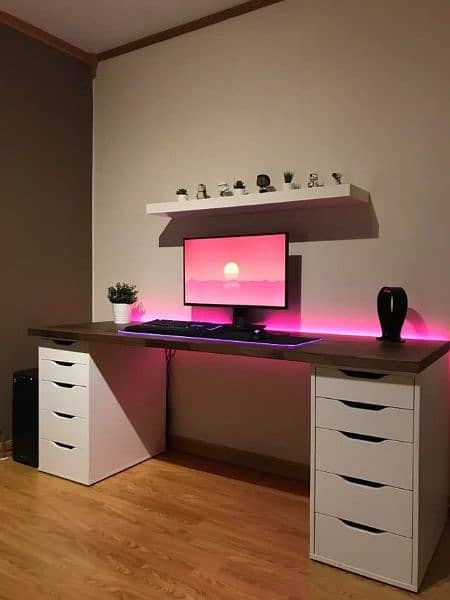 Gaming Style Office Tables , IKEA style big Tables , Multiple Drawers 3
