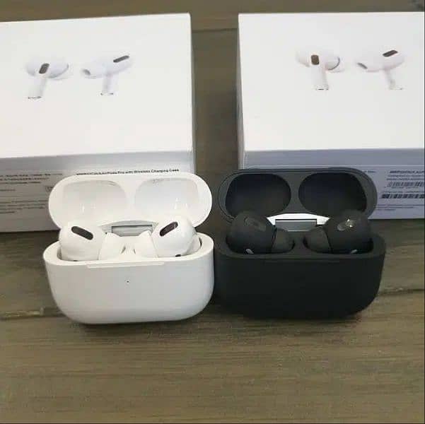 Airpods Pro 1st Generation Matte Black and White Premium Edition 1