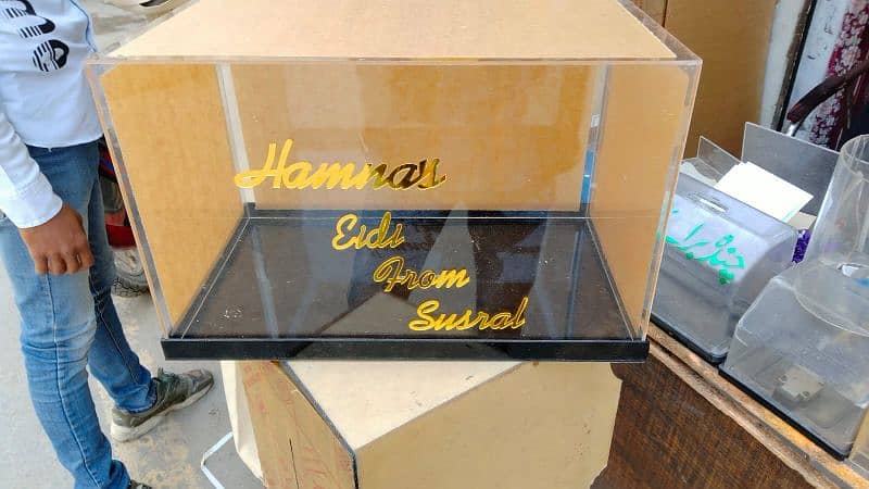 Large Acrylic Cake boxes/Wedding box (03021466006) 3