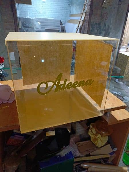 Large Acrylic Cake boxes/Wedding box (03021466006) 10