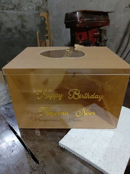 Large Acrylic Cake boxes/Wedding box (03021466006) 11