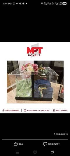 Premium Quality Acrylic Gift boxes ( 03021466006)