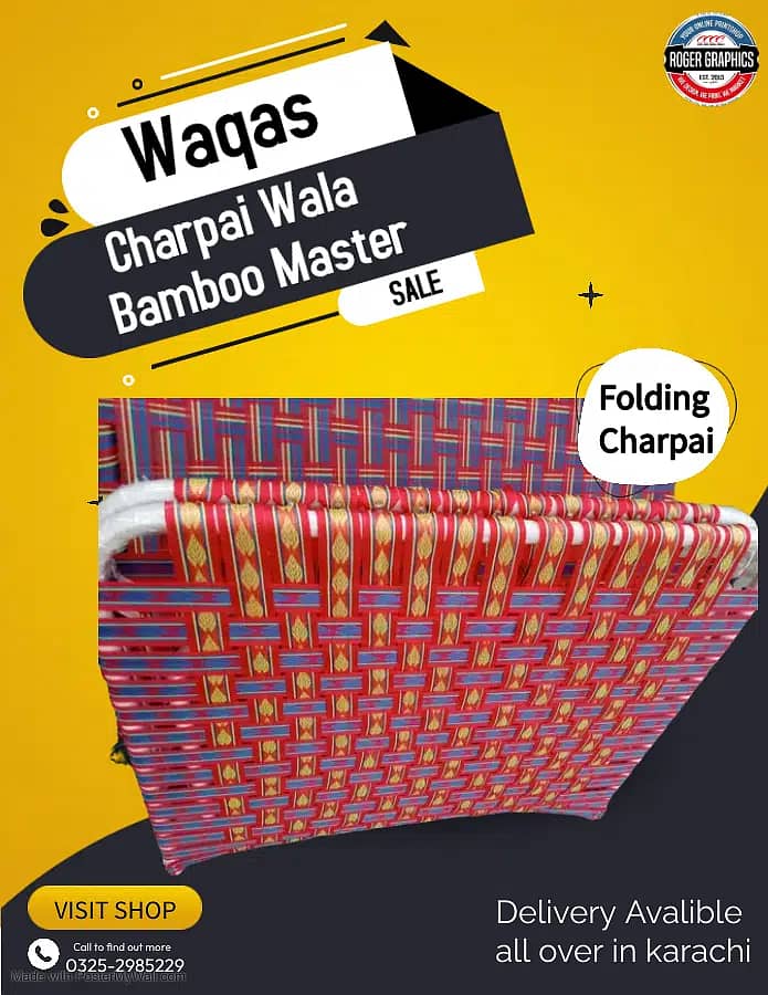 Folding charpai/unfolding charpai bed charpai 10 years frame warranty 12