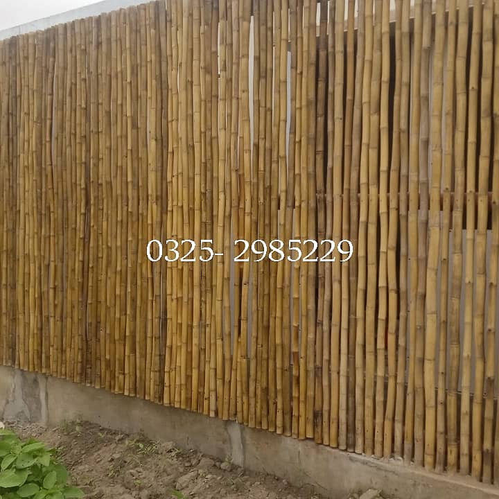 Bamboo work/Walls partitions Jaffri/Parking shades/Pvc shades 11
