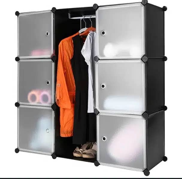 DIY 8 CUBES WARDROBE CUBE CABINET STORAGE RACK 03020062817 3