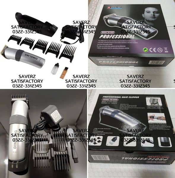 Trimmer Dingling Beard Hair dryer iron kemei Shaver Machin straightene 7