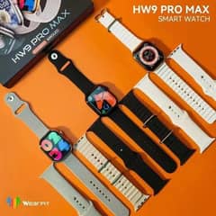 HW9 PRO MAX SMART WATCH AVILEBLE WITH 3 STRAP