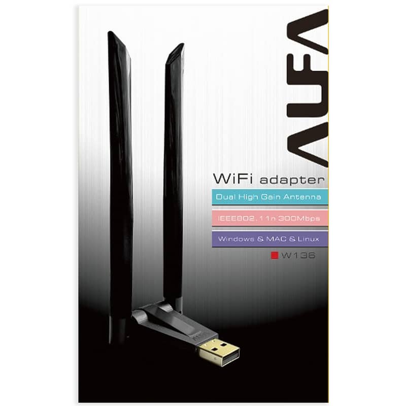 Alfa Wifi USB Adapter Mini 300 Mbps / Single ANTEENA / Double Antenna 3