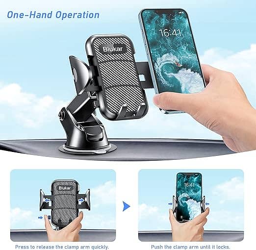 Blukar Car Phone Holder, Adjustable Car Phone Mount Cradle 360° a577 2