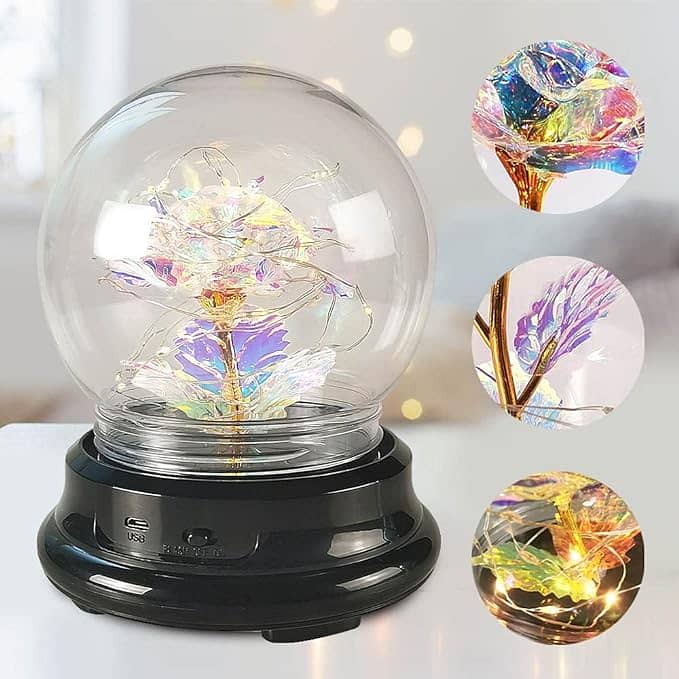 Galaxy Rose Flowers Forever Enchanted Rose LED Flower 617a 2
