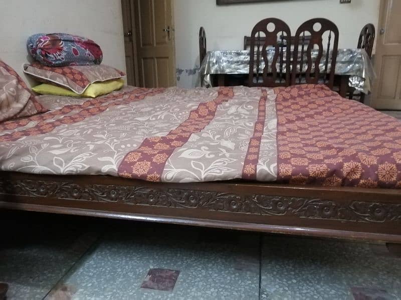 Bed pure wood high quality Chinioti style - 0,3,2,1,4,2,4,0,8,8,1 5