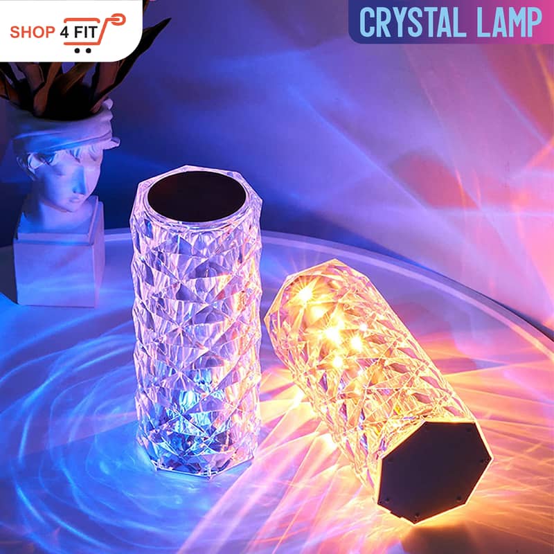 Acrylic Crystal Diamond Lamp, Rose Light Diamond Lamp, 16 Colors 11