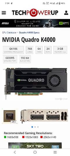 Nvidia Quadro k4000