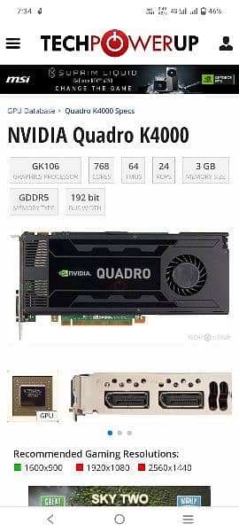 Nvidia Quadro k4000 0