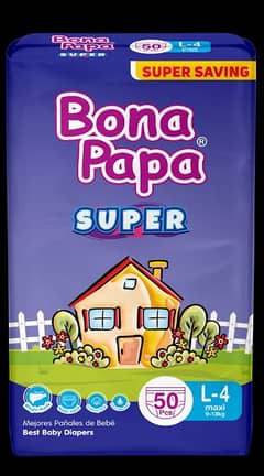Bona Papa Large Size Baby Diaper Super (50 Pcs) /baby diapers/diapers