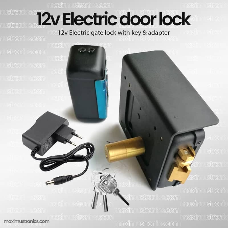 Tuya Smart wifi 12v Electric Door lock for main gate wicket rimlock 2