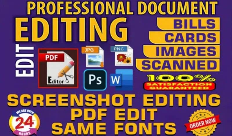 graphic design Edit PDF JPG screenshot scanned Photoshop Document Edit 4