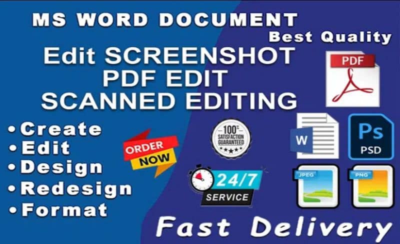 graphic design Edit PDF JPG screenshot scanned Photoshop Document Edit 5