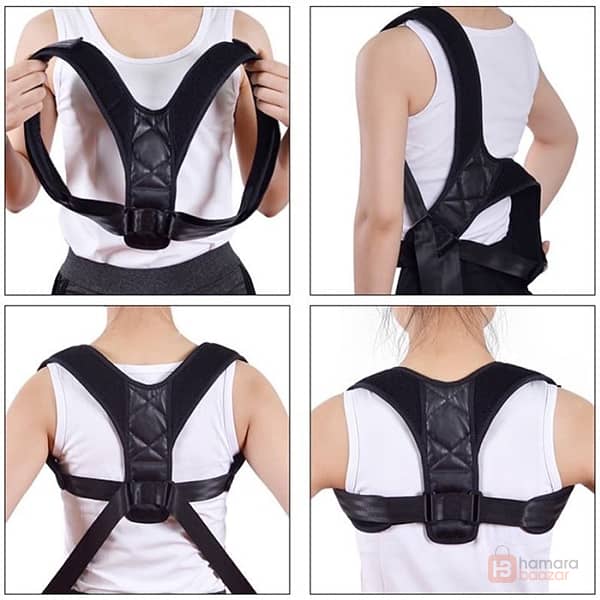 Adjustable Magnetic Posture Back Support Corrector Belt Band Shoulder 2