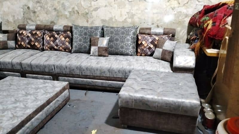 new ten seater sofa with four stools 3