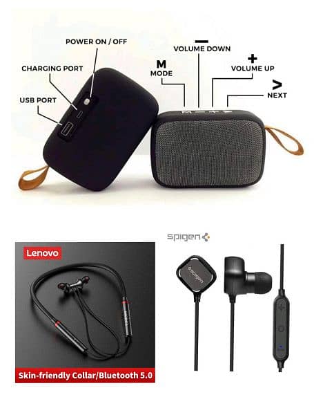 Bluetooth headphones/speakers. 4