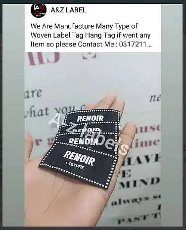 Woven labels|Woven Tag|Hang Tag|Fabric Labels|Fabric Logo 1