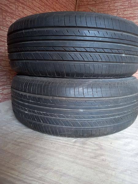 YOKOHAMA ( 2 Tyers for sale) size ( 225/55/R18 ) ( Made in Japan) 1