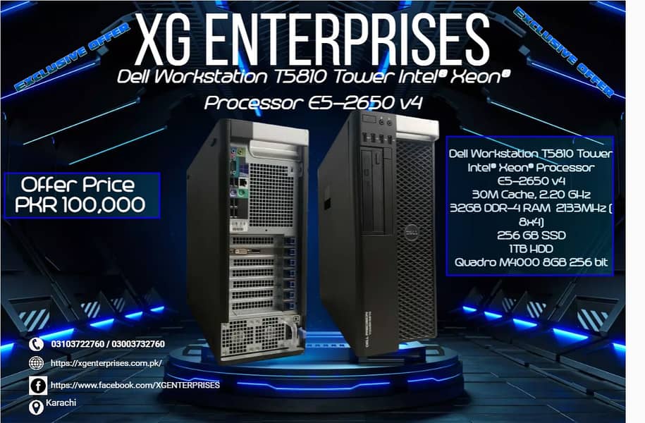 Dell T5810 Xeon E5-2650 v4 Workstation for Sale! 0