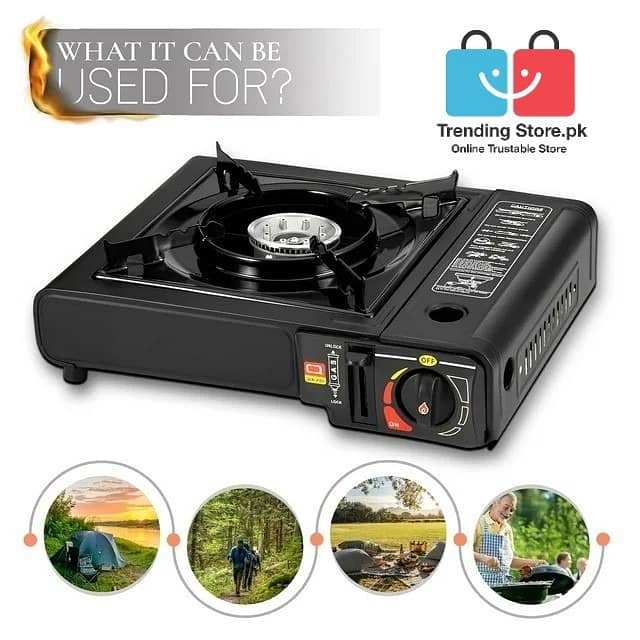 Kitchen Stove With Dual Gas Option With Carrying Case- FREE GAS BOTTLE 7