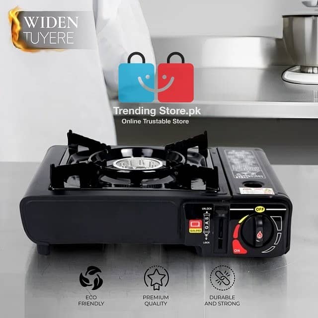 Kitchen Stove With Dual Gas Option With Carrying Case- FREE GAS BOTTLE 15