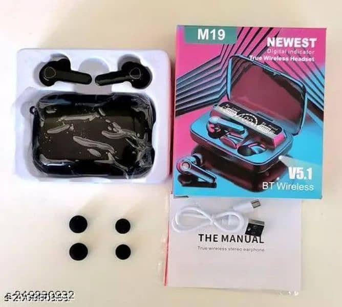 Earbuds M19 Good quality and sound ( WhatsApp 03471449052 ) 2